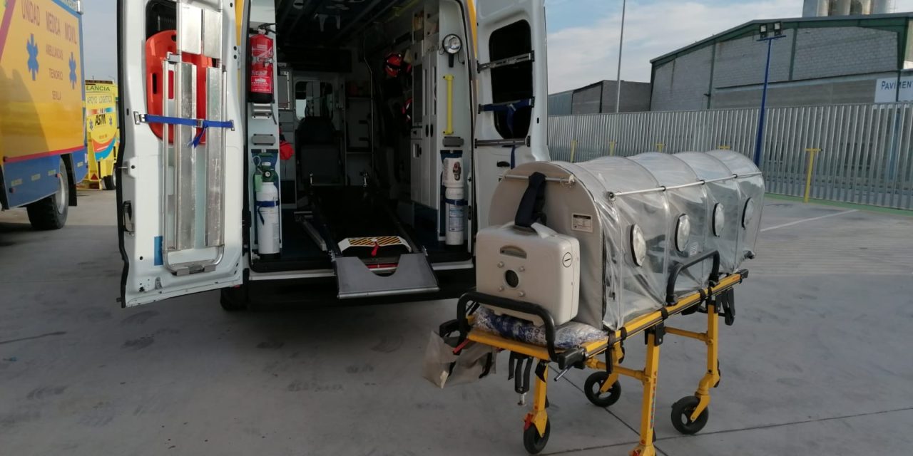 ASM incorpora su primera cámara de transporte en ambulancia para pacientes con enfermedades infectocontagiosas