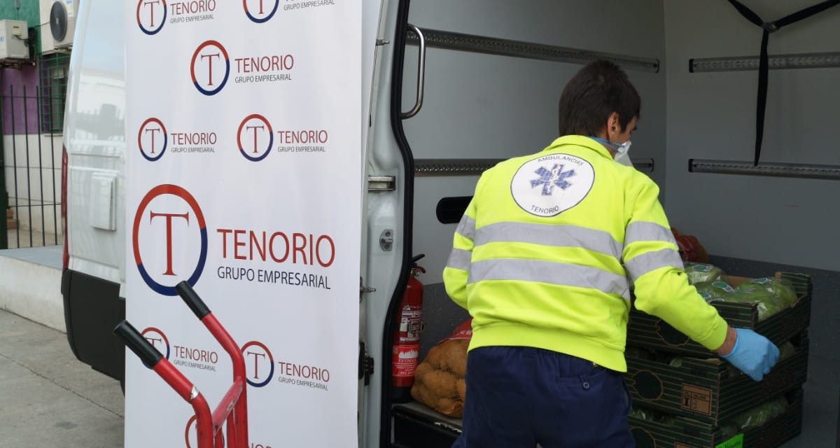 ASM Málaga y Ambulancias Tenorio reparten más de dos toneladas de alimentos